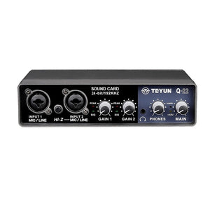 TEYUN Q - 22 USB Computer Free Srive Microphone External Sound Card - laboratorydeal
