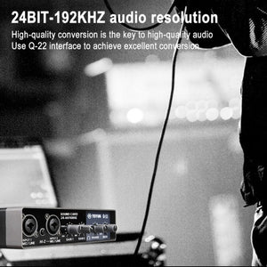 TEYUN Q - 22 USB Computer Free Srive Microphone External Sound Card - laboratorydeal