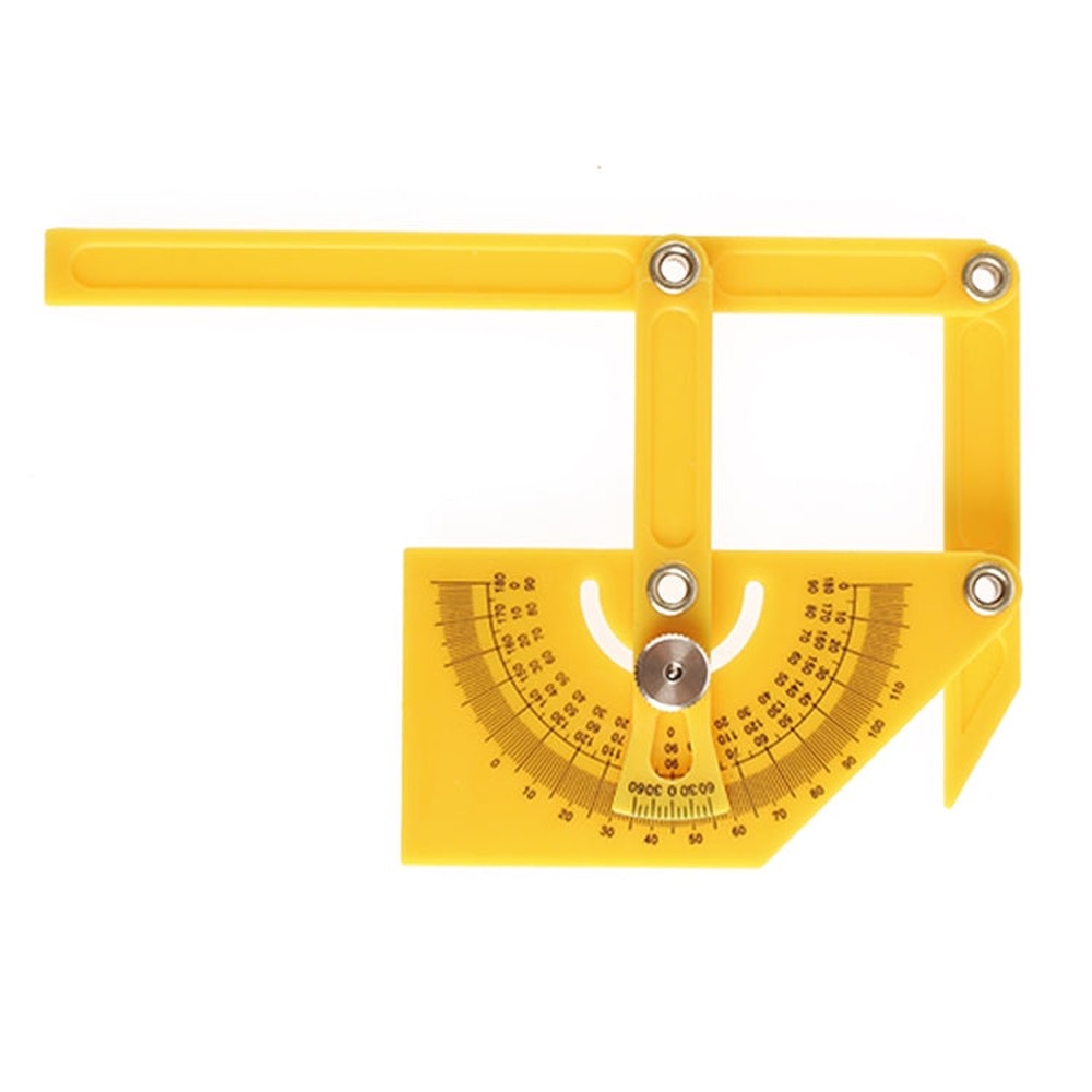 Template Tool Protractor Instrument Measuring Arm Ruler 180 Degree Woodworking Ruler, 180 Degree Ruler
