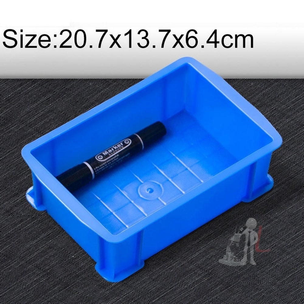 Thick Multi-function Material Box Brand New Flat Plastic Parts Box Tool Box, Size: 20.7cm x 13.7cm x 6.4cm, 20.7cm x 13.7cm x 6.4cm