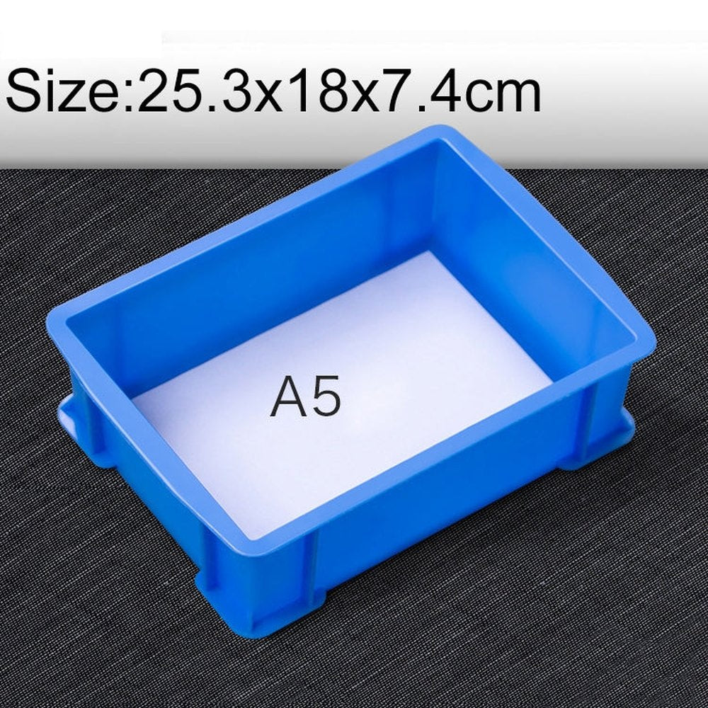 Thick Multi-function Material Box Brand New Flat Plastic Parts Box Tool Box, Size: 25.3cm x 18cm x 7.4cm, 25.3cm x 18cm x 7.4cm
