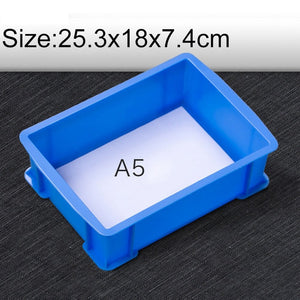 Thick Multi-function Material Box Brand New Flat Plastic Parts Box Tool Box, Size: 25.3cm x 18cm x 7.4cm, 25.3cm x 18cm x 7.4cm
