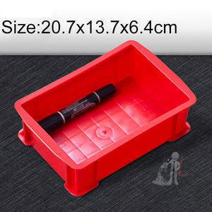 Thick Multi-function Material Box Brand New Flat Plastic Parts Box Tool Box, Size: 20.7cm x 13.7cm x 6.4cm, 20.7cm x 13.7cm x 6.4cm