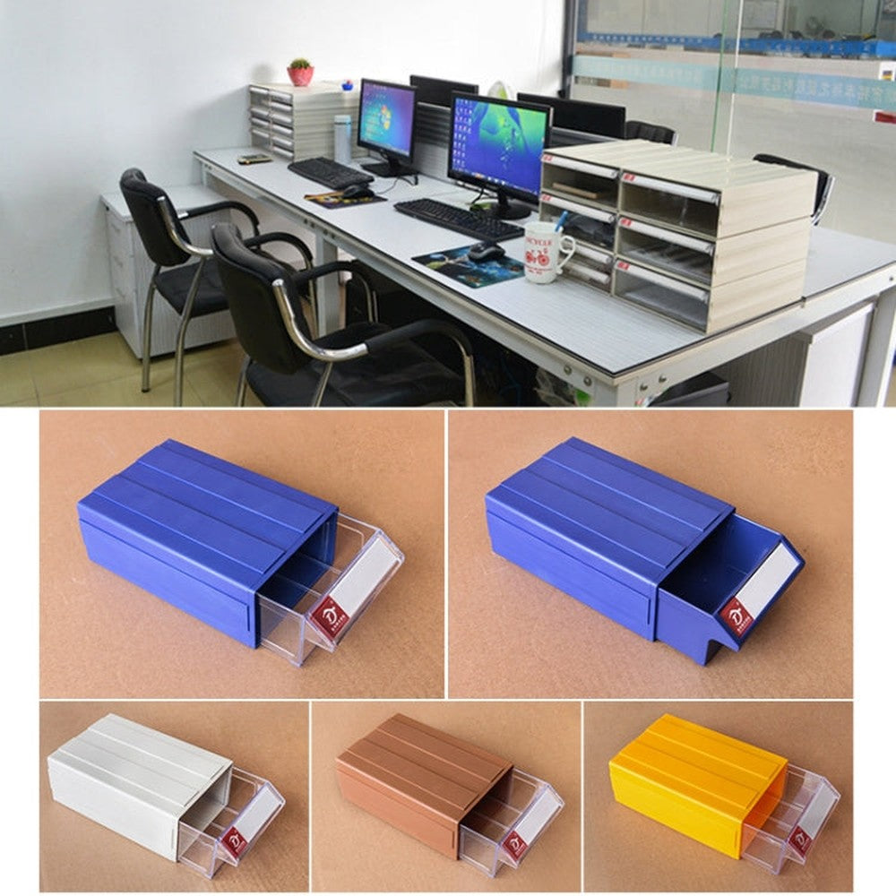 Thickened Combined Plastic Parts Cabinet Drawer Type Component Box Building Block Material Box Hardware Box, Random Color Delivery, Size: 18.5cm x 11cm x 6cm, Size: 18.5cm x 11cm x 6cm