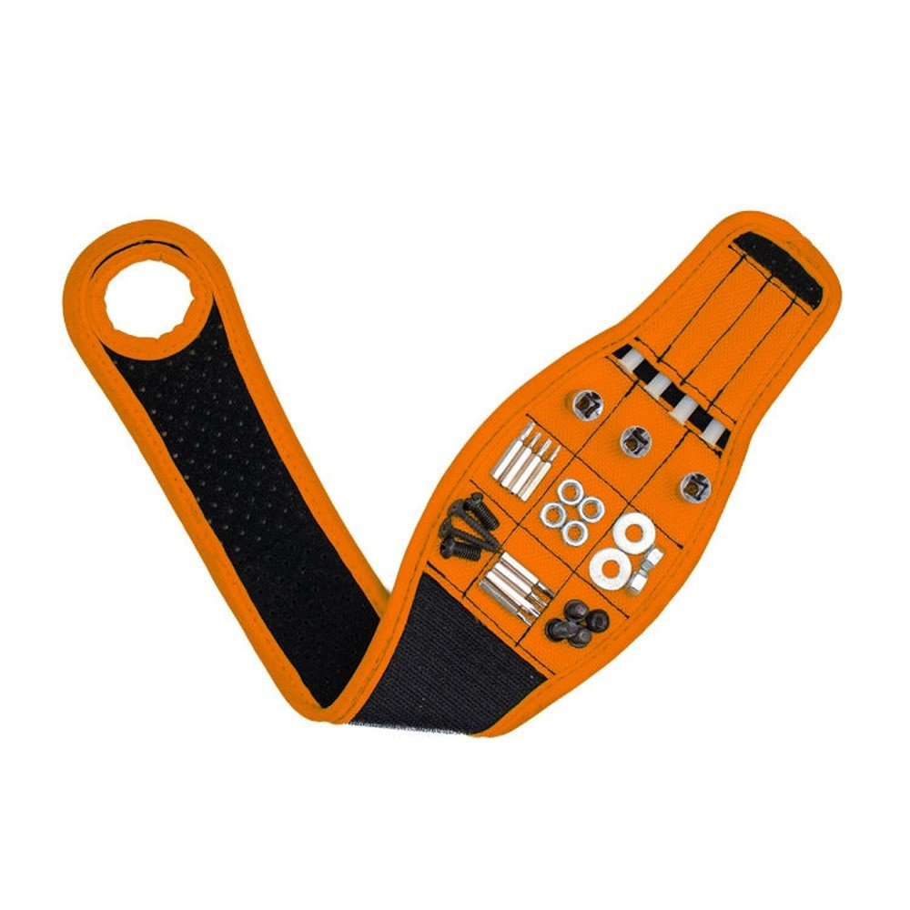Thumb Wrap Magnetic Metal Accessory Tool Storage Strap, Orange, Blue, Yellow - laboratorydeal