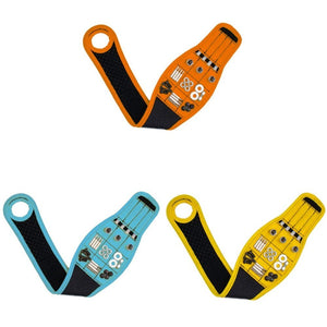 Thumb Wrap Magnetic Metal Accessory Tool Storage Strap, Orange, Blue, Yellow - laboratorydeal