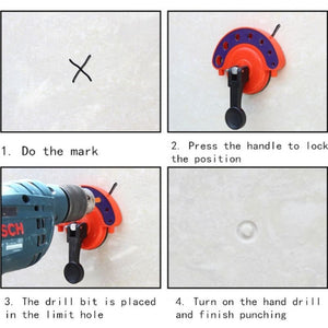 Tile Glass Hole Cutter Tool Drill Fixed Suction Cup, Glass Hole Cutter - laboratorydeal