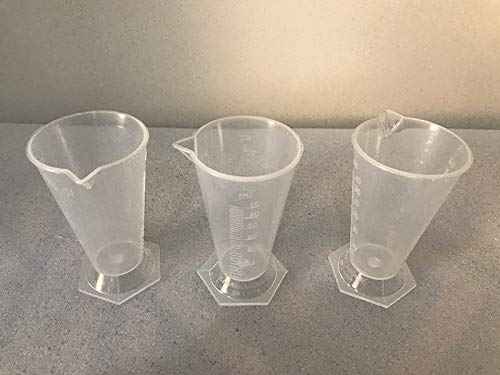 Truvic Plastic Measuring Beaker - Set Of 3 (25 Ml/50 Ml/125Ml)