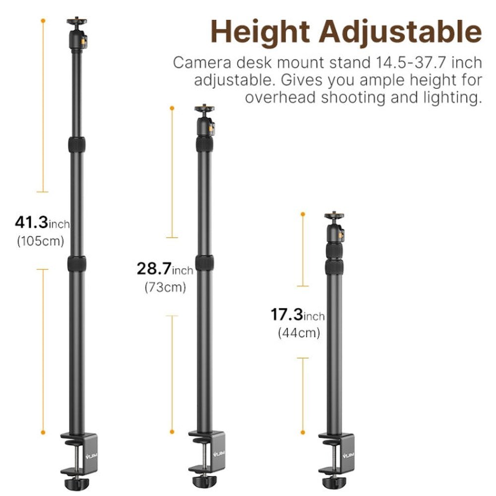 Vijim LS02 Live Desktop Extension Arm Light Stand For Ring Light DSLR Camera, Vijim LS02 - laboratorydeal