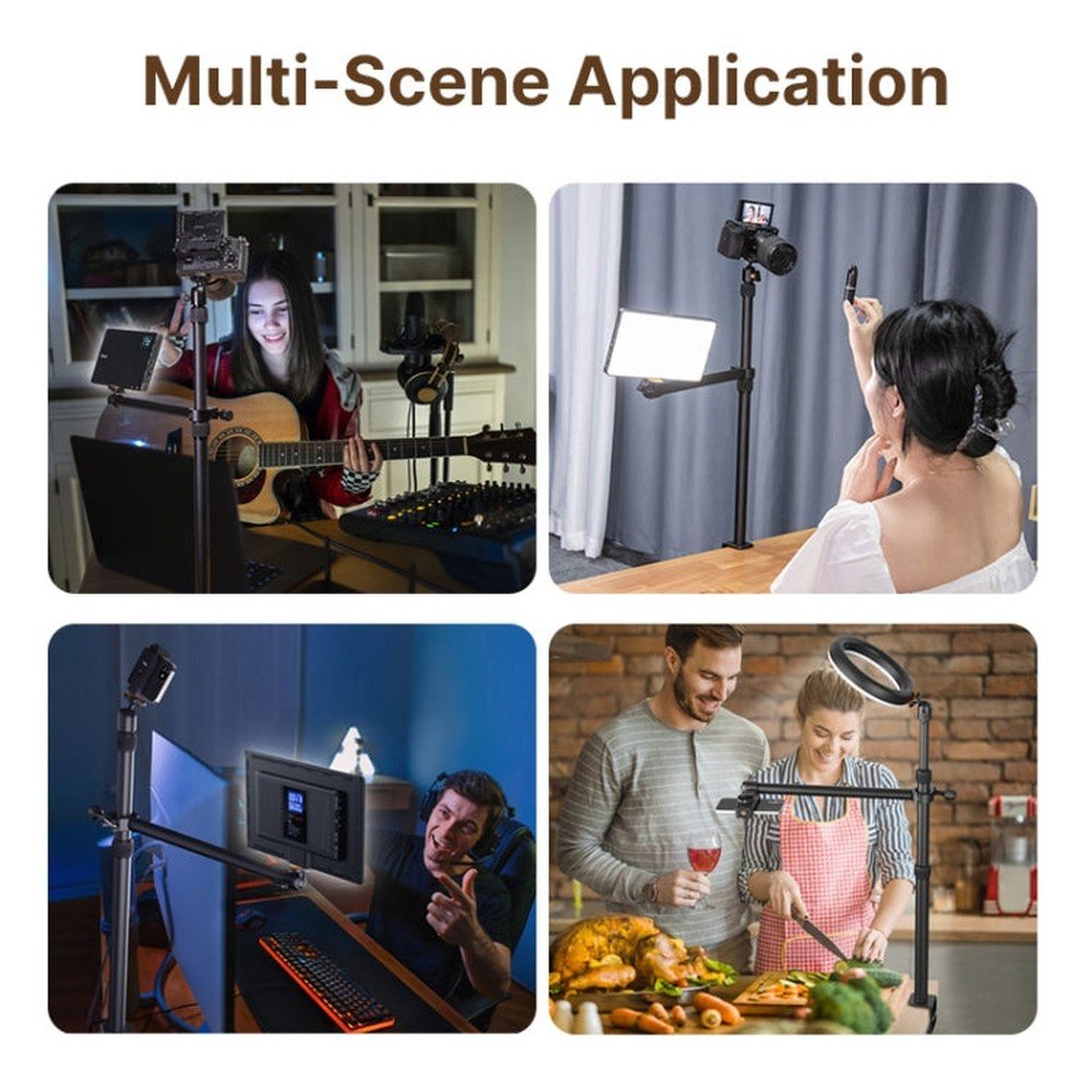 Vijim LS02 Live Desktop Extension Arm Light Stand For Ring Light DSLR Camera, Vijim LS02 - laboratorydeal