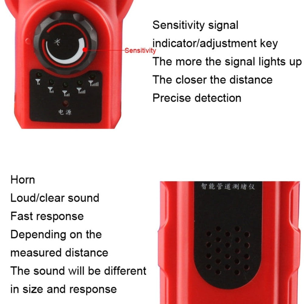 Wall Pipe Blockage Detector Pipe Blockage Detector For Iron/PVC/Cement/Steel Pipes, NOYAFA NF-5120, NOYAFA NF-5130, NOYAFA NF-5140