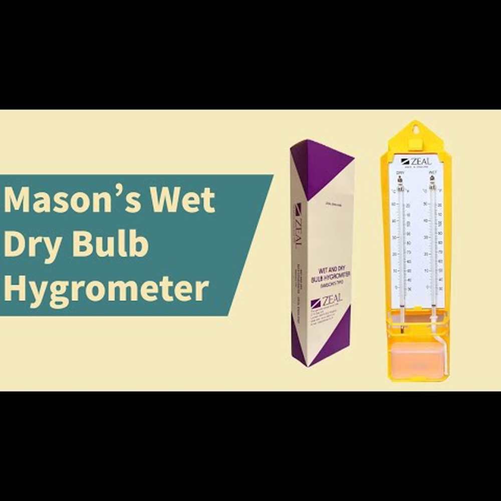 Wet & Dry Thermometer Zeal - Accurate Wet & Dry Thermometer for Home Use - Laboratorydeal