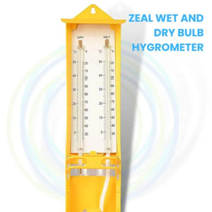 Wet & Dry Thermometer Zeal - Accurate Wet & Dry Thermometer for Home Use - Laboratorydeal