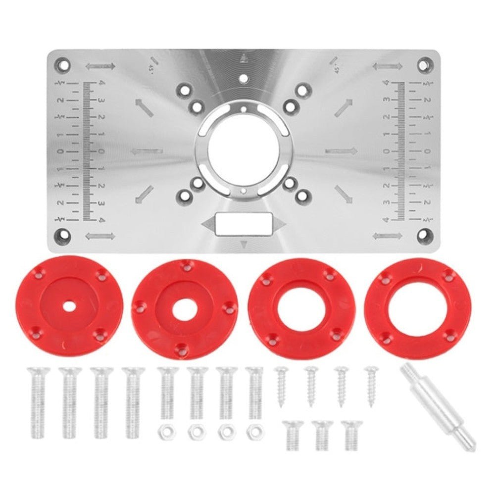 Woodworking Engraving Machine Slotted Flip Board, Red, Black - laboratorydeal