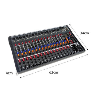 XTUGA CT160X 16 - Channels Audio Mixer DJ Mixing Console with 48V Power Supply, CT160X - laboratorydeal