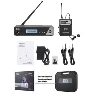 XTUGA IEM1100 Professional Wireless In Ear Monitor System, 1 BodyPacks, 2 BodyPacks, 4 BodyPacks, 5 BodyPacks - laboratorydeal