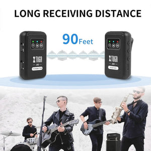 XTUGA J02 2.4G Stereo Wireless In - Ear Mini Monitor System with Transmitter & Receiver, J02 - laboratorydeal