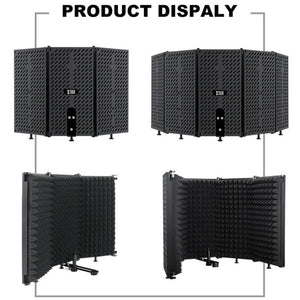 XTUGA P75 Foldable Recording Microphone Isolation Shield, P75 - laboratorydeal