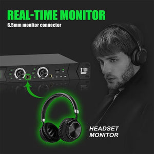 XTUGA RW2090 Professional Stage Wireless 2 Channel In Ear Monitoring System 2 in 1, US Plug, EU Plug, AU Plug, UK Plug - laboratorydeal