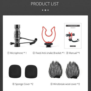 YELANGU MIC11 SLR Camera Mobile Phone Two - way Recording Microphone, MIC11 - laboratorydeal