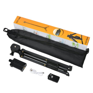 YUNTENG Selfie Stick Tripod Bluetooth Remote Control Camera Stand, 1688 Black, 1688 Pink), 1388 Black - laboratorydeal