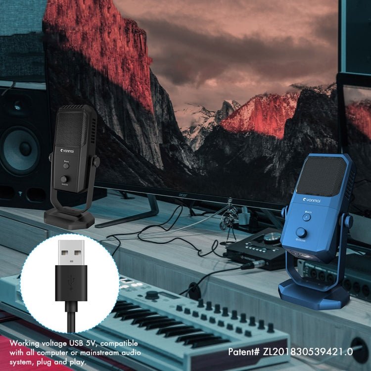 Yanmai SF - 900 Multi - function Four Directivity Studio Recording Condenser Microphone with Desktop Stand - laboratorydeal
