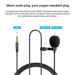 awei MK1 Lavalier Microphone - laboratorydeal