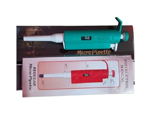 Adjustable Micropipette 0.5ul-10ul, Single Lab Pipette High-Accurate Automatic Micro Pipette (Mutli-Color)