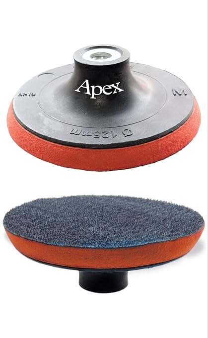 M10 5" ValcroPad/Sanding Disc. Pack of 2Pcs. With 4mm Washer on above Nut.