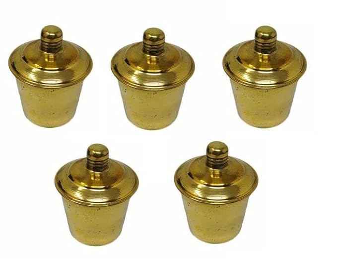 Spirit (Alcohol) Lamp for School, Collage, Researach Laboratories Pack of 5 (Brass)
