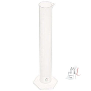 250mL Clear Plastic Liquid Lab Measuring Tool Graduated Cylinder (Pack of 2) - Laboratorydeal
