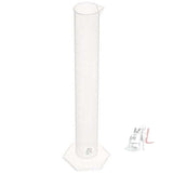 250mL Clear Plastic Liquid Lab Measuring Tool Graduated Cylinder (Pack of 2)