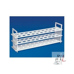 3 Tier Test Tube Stand 18 mm x 12 Tubes polypropylene (pack of 4) - Laboratorydeal
