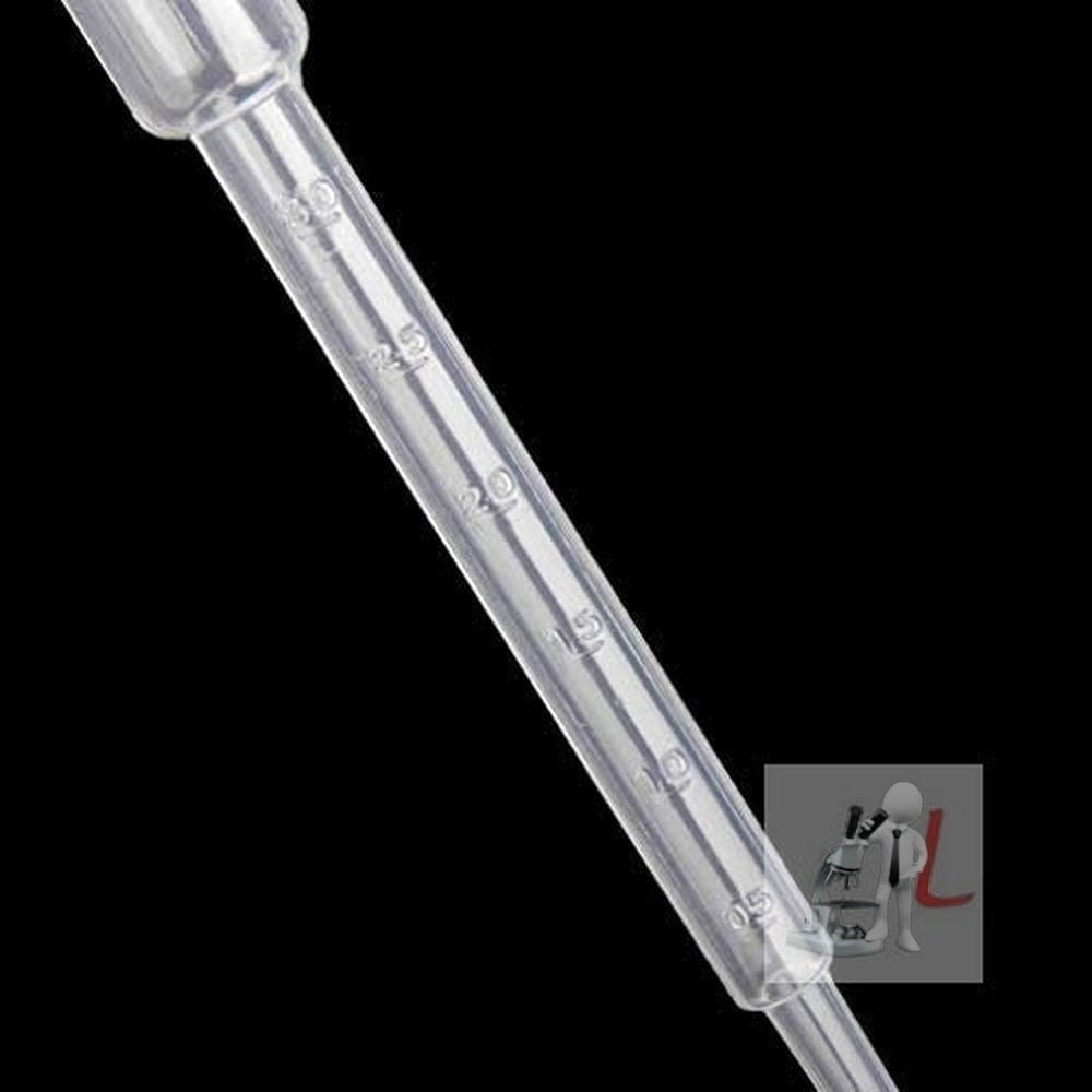 3ml Transfer Graduated Pipettes Graduated 0.5ml Plastic Dropper, Ink Filler, Transfer Tube (PACK OF 50) - Laboratorydeal