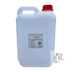 A-ONE Distilled Water- DM Water H2O Ultra Pure & Salt Free for Battery/Inverter/Medical Equipment's Chemicals & Cosmetics Formulation - 5 Litre - Laboratorydeal