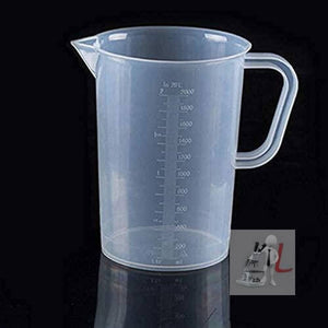 AjantaExports 1000ml Measuring Jug Moulded in Polypropylene, Cream - Laboratorydeal