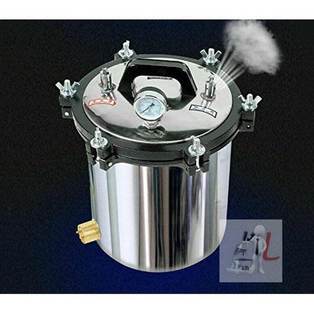 Autoclave machine 24L Portable Stainless Steel High Pressure Steam Sterilizer 220V - Laboratorydeal