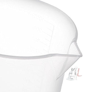 Beaker 1000ml Pack of 6 Polypropylene - Laboratorydeal