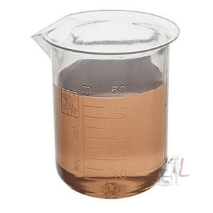 Beaker 50ml Plastic (Graduated Premium Polypropylene) - Laboratorydeal