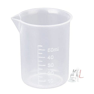 Beaker 50ml Plastic (Graduated Premium Polypropylene) - Laboratorydeal