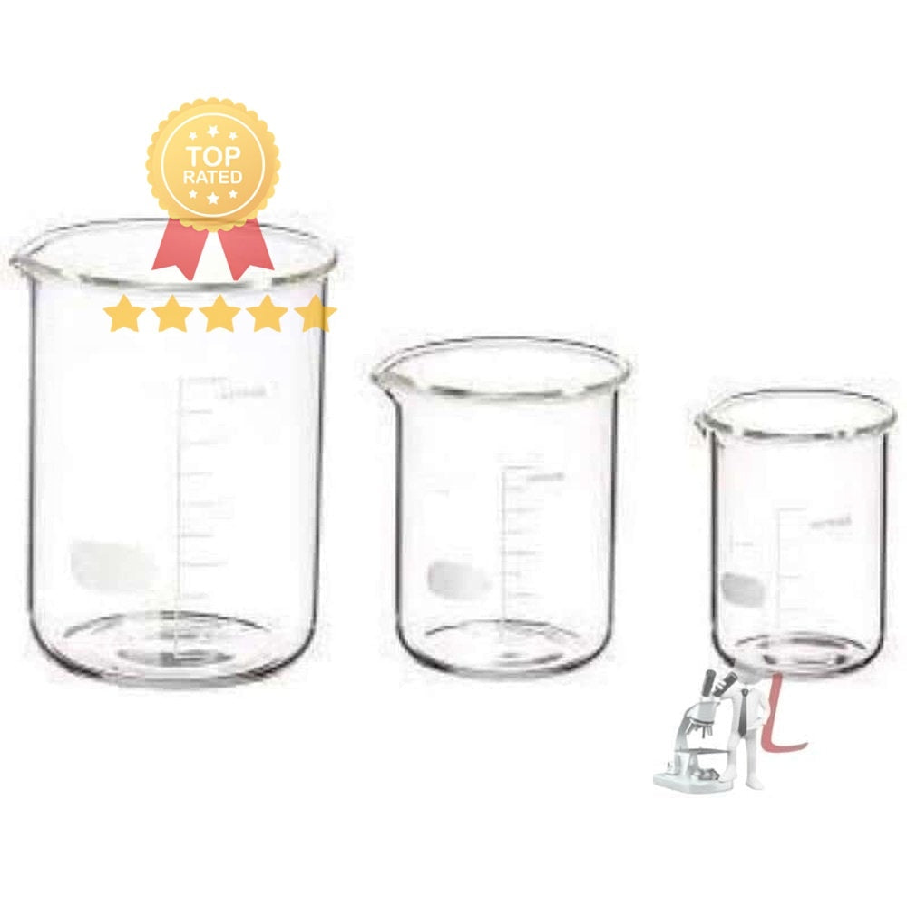 Beaker glass 100 ml (pack of 6) - Laboratorydeal