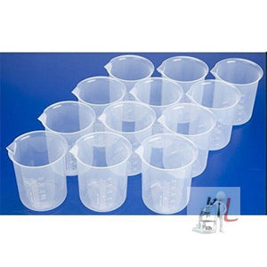Beaker 500ml Pack of 12 Polypropylene - Laboratorydeal