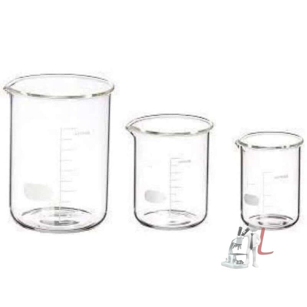 Beaker glass 250 ml (pack of 6) - Laboratorydeal