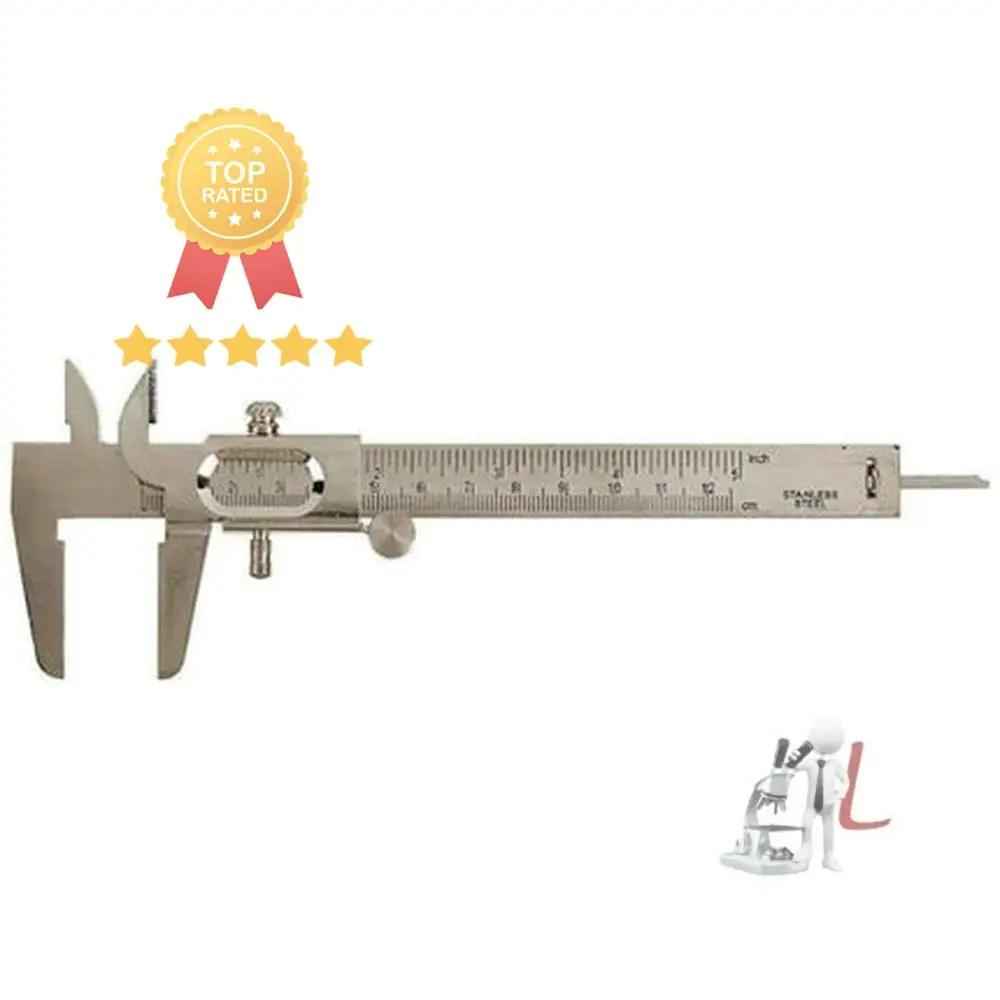 Vernier Caliper 0-125mm Online (Silver) by Labpro - Precision Measuring Tool - Laboratorydeal