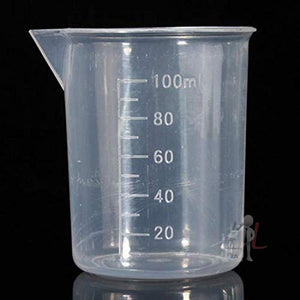 Combo Pack (4pcs) 50ml 100ml, 250ml, 500ml Plastic Beaker Set Measuring Cup Transparent - Laboratorydeal