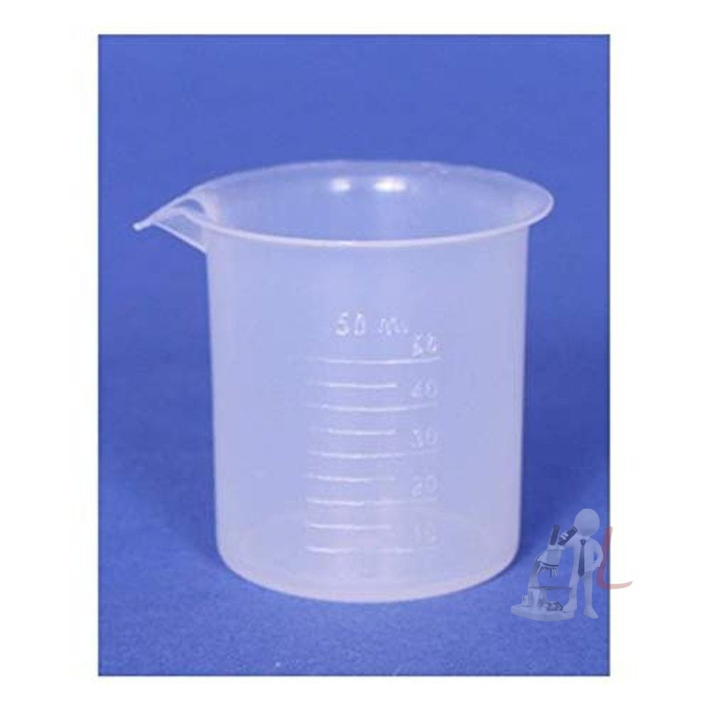 Combo Pack (4pcs) 50ml 100ml, 250ml, 500ml Plastic Beaker Set Measuring Cup Transparent - Laboratorydeal