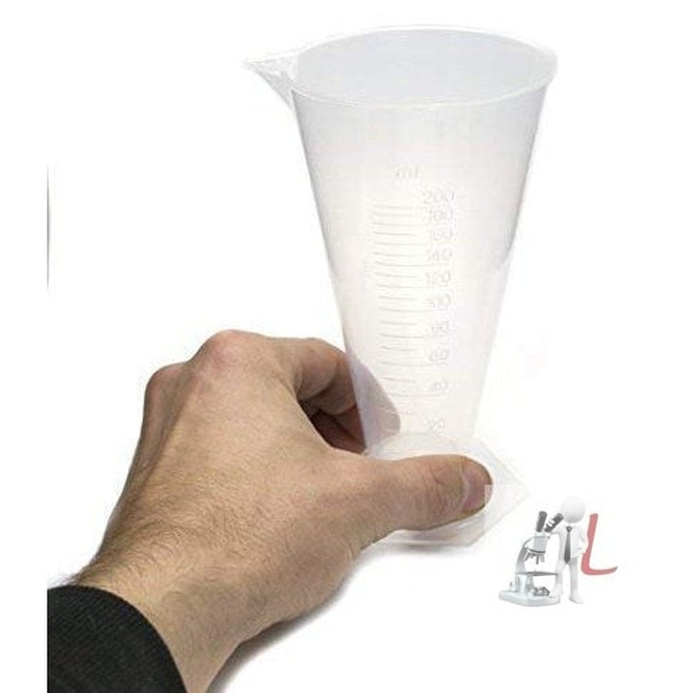 Combo Pack Set of 3 Polypropylene Measuring Beaker (25ml / 50ml / 125ml) - Laboratorydeal