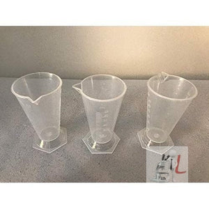Combo Pack Set of 3 Polypropylene Measuring Beaker (25ml / 50ml / 125ml) - Laboratorydeal