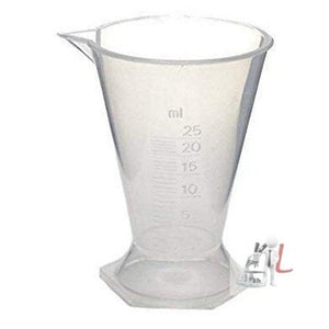 Combo Pack Set of 3 Polypropylene Measuring Beaker (25ml / 50ml / 125ml) - Laboratorydeal