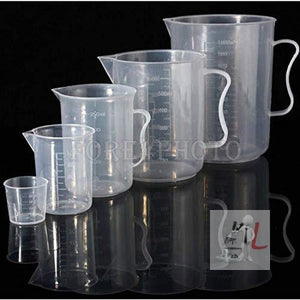 Combo Set 100/250/500ML Measuring Jug Cup Graduated Surface Kitchen Laboratory Test Beaker Capacity: 100ml / 250ml / 500ml Size: 6cm/7.5cm/10cm Weight: 0.01kg / 0.026kg / 0.046kg - Laboratorydeal